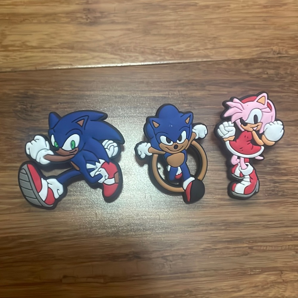 Sonic The Hedgehog Croc Charms 3pc
